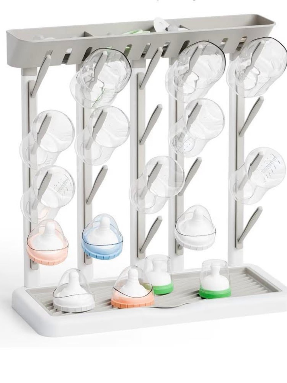Vertical Baby Bottle and Pacifier Drying Rack